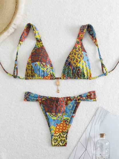 Viviana™  Bikini Estilo Abstracto